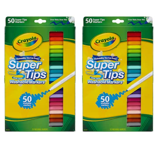 Crayola&#xAE; Super Tips with Silly Scents Washable Markers, 2 Packs of 50